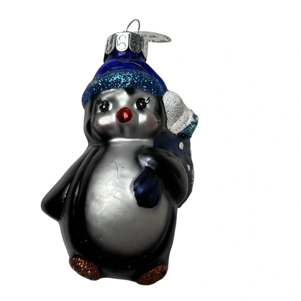 Penguin X-Mas Lot 13: 4 Mini Ornaments 1 Pez 1 Bath Toy 1 Picture Frame 6 Misc